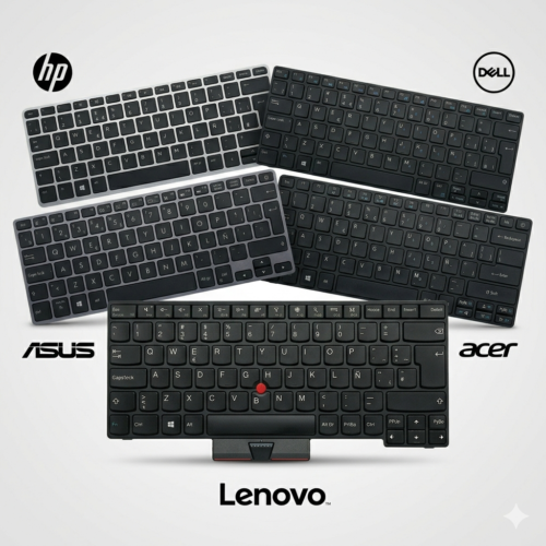 Teclado para Laptop — HP, Dell, Lenovo, Acer, Asus,