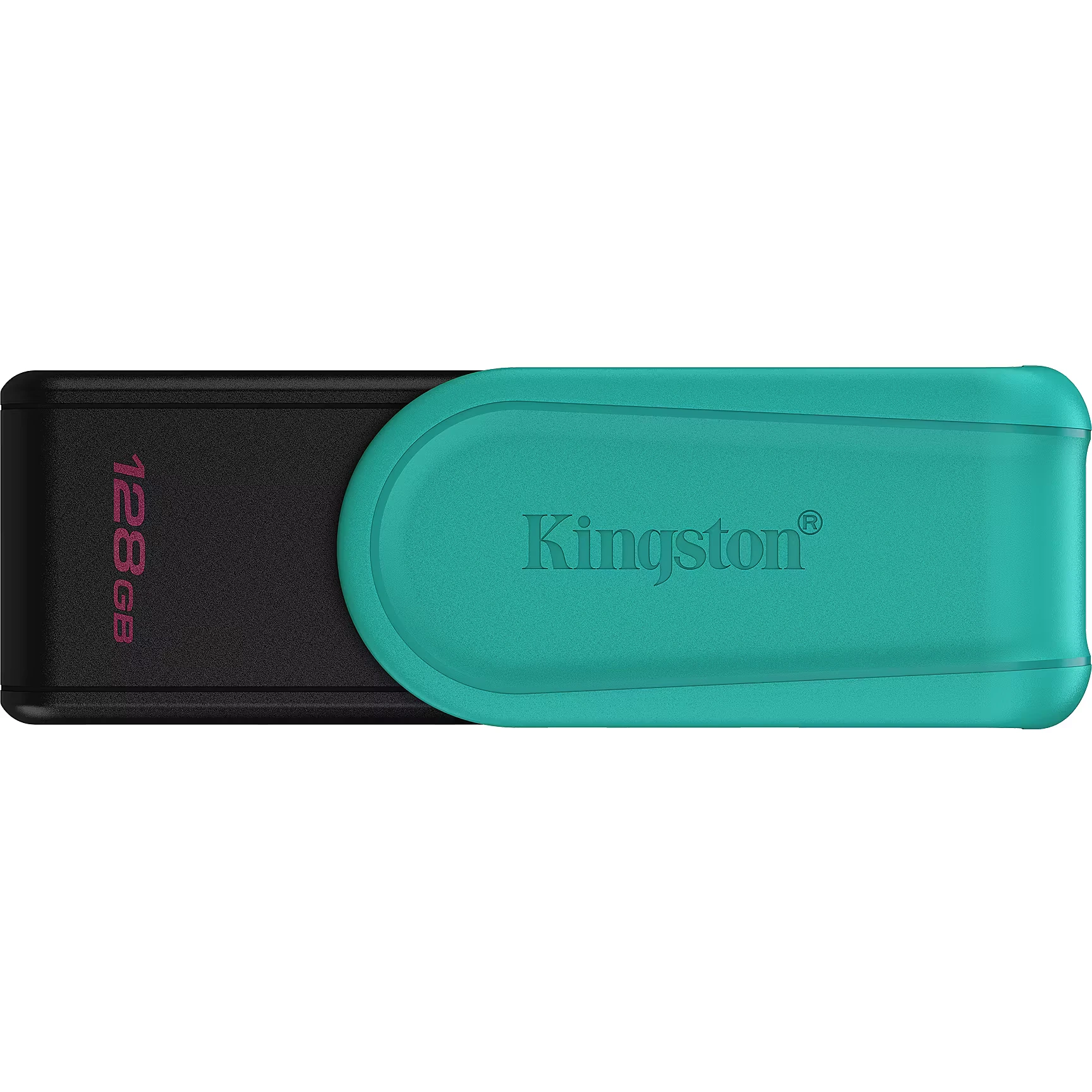 Memoria Usb Kingston Datatraveler Exodia S, 128gb 3.2 Gen 1 Color Negro/Turquesa